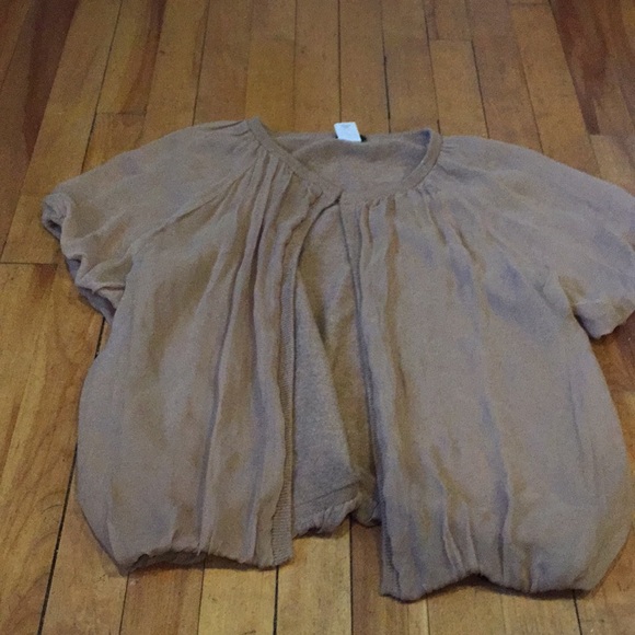 J Crew 100% silk wool/nylon/cashmere cardigan